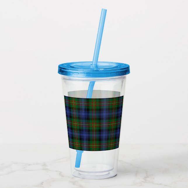 Vaso Acrílico Clan MacLaren Tartan Plaid (Reverso)