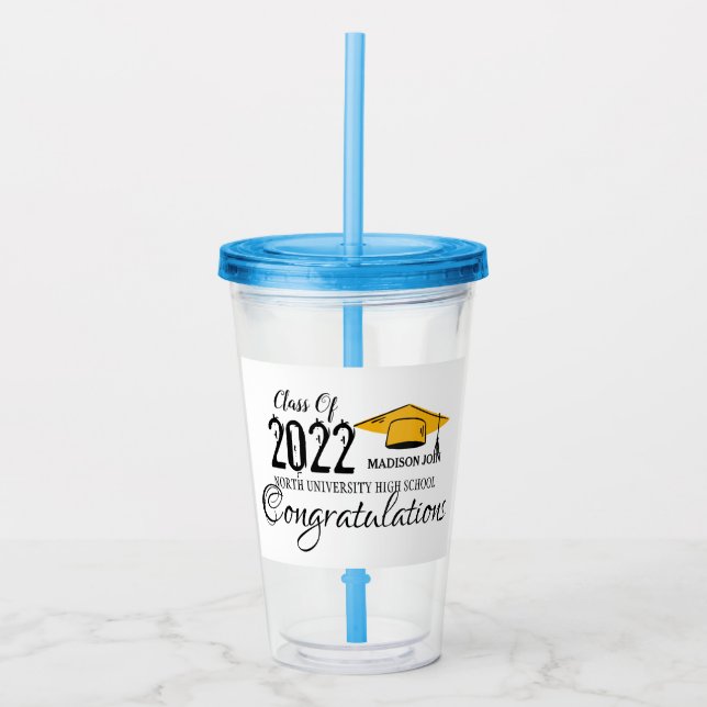 Vaso Acrílico clase 2025, clase 2026 (Anverso)