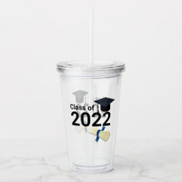 Vaso Acrílico Clase elegante de año de graduación de 2022