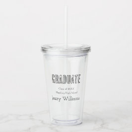 Vaso Acrílico Clase moderna de Grad Personalizada