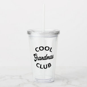 Vaso Acrílico Club de Abuelas Geniales I