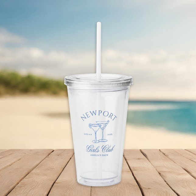 Vaso Acrílico Club de Chicas Coastal Bachelorette Weekend (Subido por el creador)