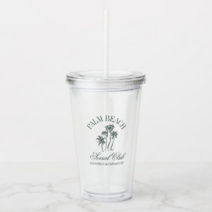 Vaso Acrílico Club Social Retro de Lujo Despedida de Soltera