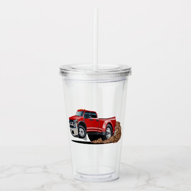 Vaso Acrílico Coche de dibujos animados (Anverso)