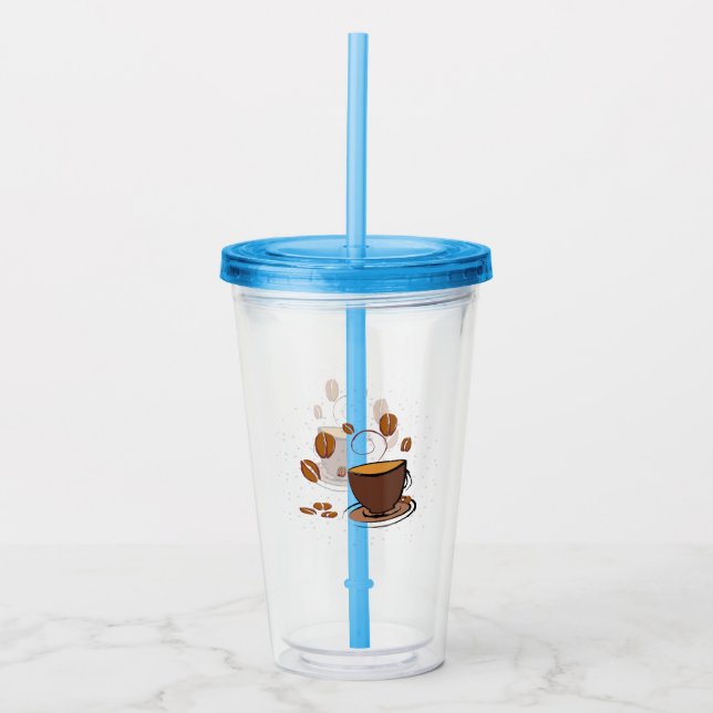 Vaso Acrílico Coffee Love (Anverso)