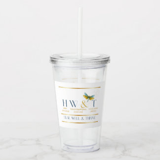 Vaso Acrílico Colección de oro HWT elegante e inspiradora