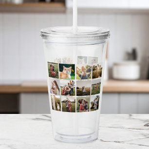 Vaso Acrílico Collage de fotos moderno
