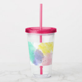 Vaso Acrílico Colores adorables con un toque suave  