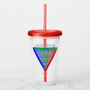 Vaso Acrílico Colores del sistema de juegos para jugadores 3 RGB
