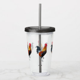 Vaso Acrílico Coloridas Plantas de Arailado Tumblers