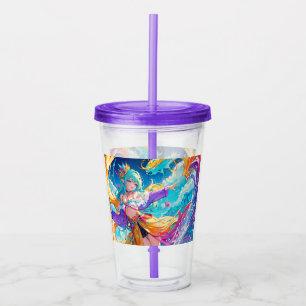 Vaso Acrílico Colorido/anime/personalizado