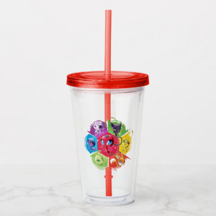 Vaso Acrílico Colorido Kwamis