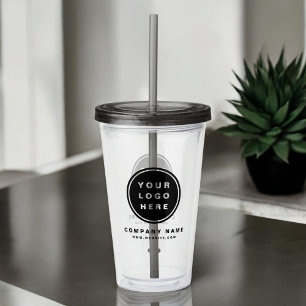 Vaso Acrílico Compañía comercial promocional con logotipos de em