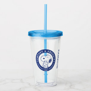 Vaso Acrílico Confort y seguridad Snoopy & Woodstock Hug