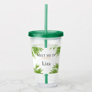 Vaso Acrílico Conoce a mi Bachelorette de Miami Acrílico Tumbler