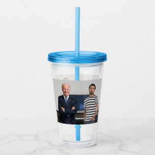Vaso Acrílico Conoció al Presidente Joe Biden Añadir la foto