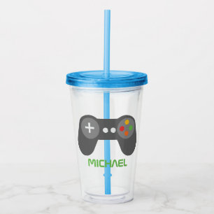 Vaso Acrílico Controlador de videojuegos Guay Retro