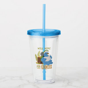 Vaso Acrílico Cookie Monster   Alquiler De Cookies