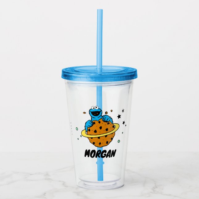 Vaso Acrílico Cookie Monster | Fuera de este mundo | Añadir nomb (Anverso)