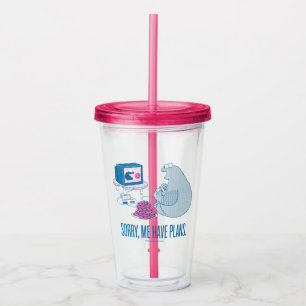 Vaso Acrílico Cookie Monster   Lo Siento, Tengo Planes