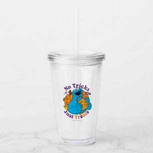 Vaso Acrílico Cookie Monster No hay trucos que solo trate
