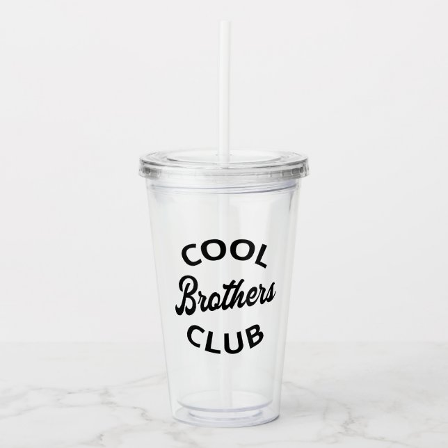 Vaso Acrílico Cool Brothers Club I (Anverso)