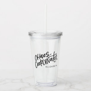 Vaso Acrílico Coordinador del caos