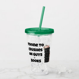 Vaso Acrílico Copa Aislada de aplastamiento de libros