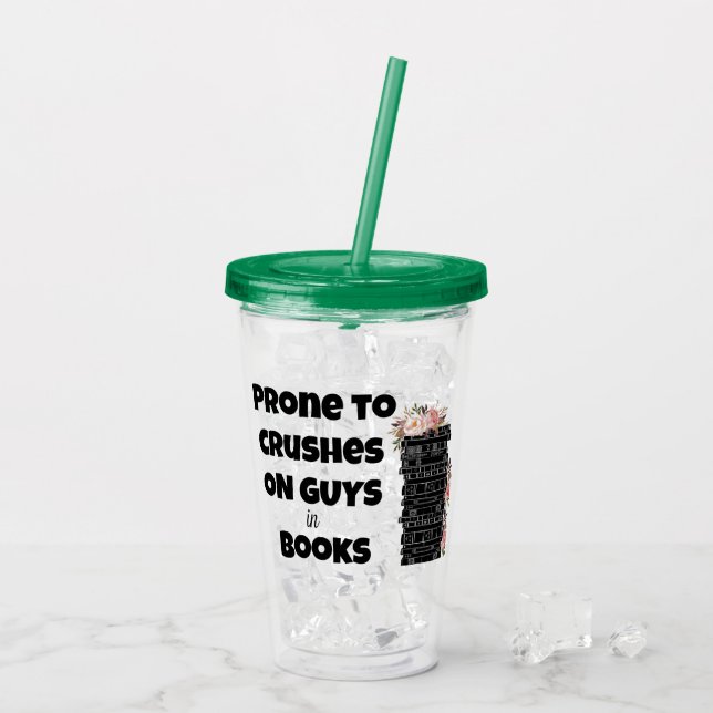 Vaso Acrílico Copa Aislada de aplastamiento de libros (Reverso (hielo))