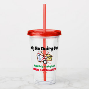 Vaso Acrílico Copa de Alimentos Lácteos de personalizable