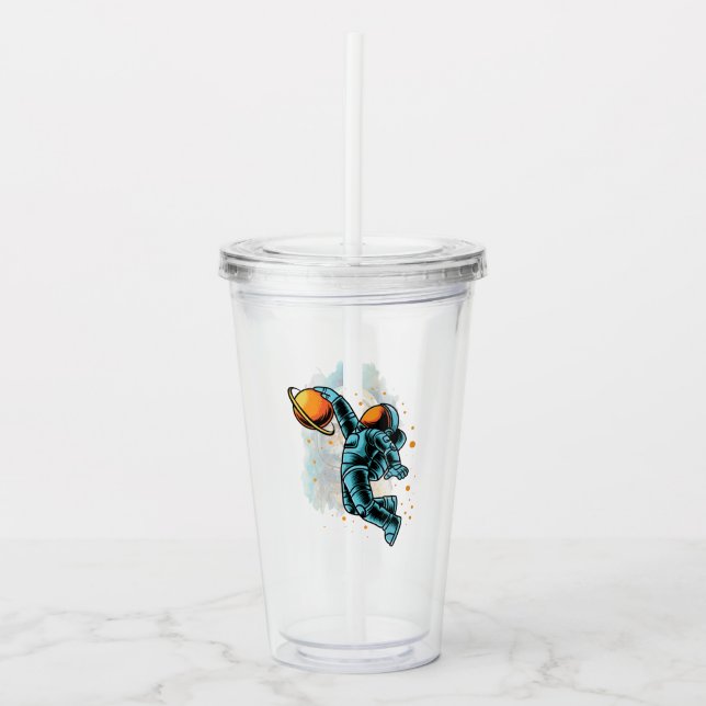 Vaso Acrílico Copa de amantes del espacio (Anverso)