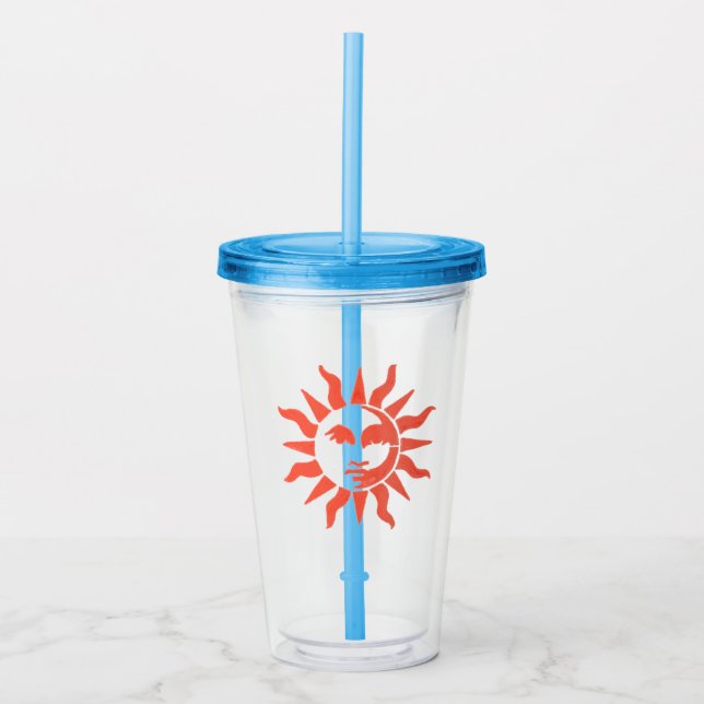 Vaso Acrílico Copa de Glass Sunshine (Anverso)