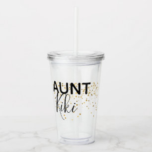 Vaso Acrílico Copa de Tía Personalizada