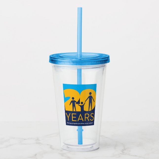 Vaso Acrílico Copa del 20 Aniversario de DCF (Anverso)