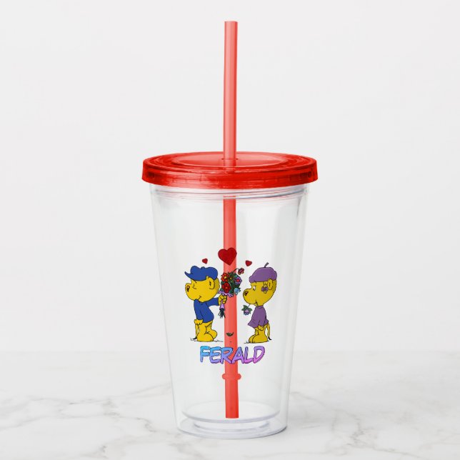 Vaso Acrílico Copa Ferald y Sahsha Ferret (Anverso)