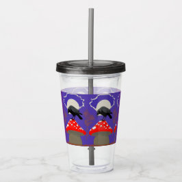 Vaso Acrílico Corbeau Mystique Gothique