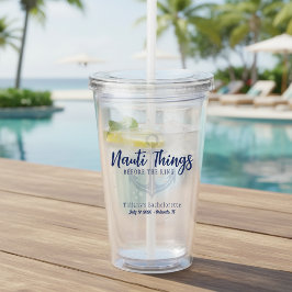 Vaso Acrílico Cosas divertidas antes de la sortija de compromiso