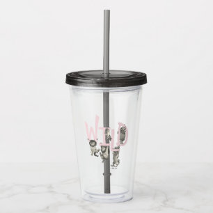 Vaso Acrílico COSAS SALVAJES   Cosas salvajes y Max - Rosa