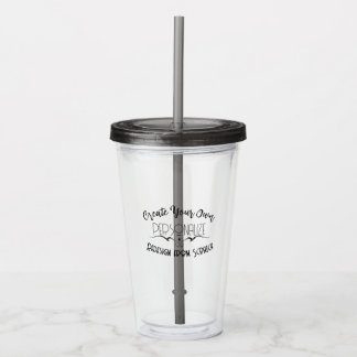 Vaso Acrílico Crea lo tuyo