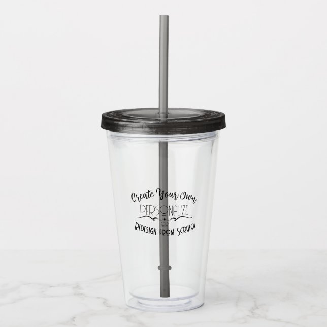 Vaso Acrílico Crea lo tuyo (Anverso)