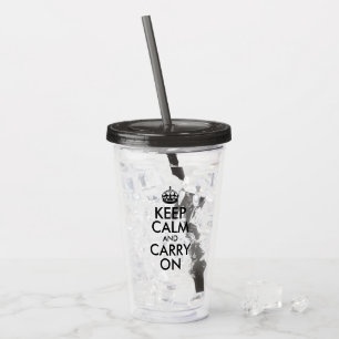 Vaso Acrílico Crea tu propia calma y continúa