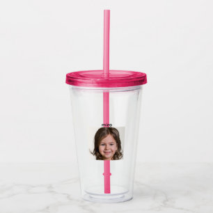 Vaso Acrílico Crea tu propia foto de niño personalizada