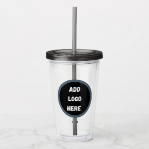 Vaso Acrílico Crea tu propio azul gris oscuro personalizado