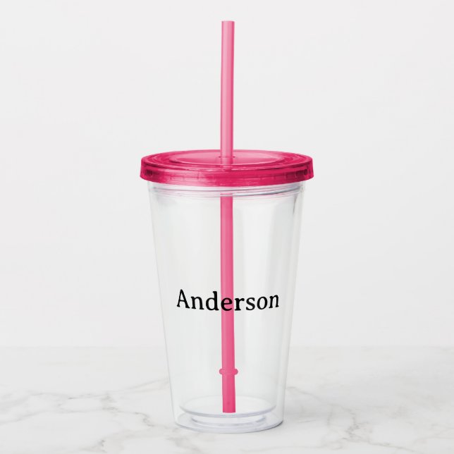Vaso Acrílico Crea tu propio de 16oz transparente (Anverso)