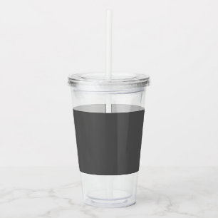 Vaso Acrílico Crea tu propio diseño personalizado gris oscuro