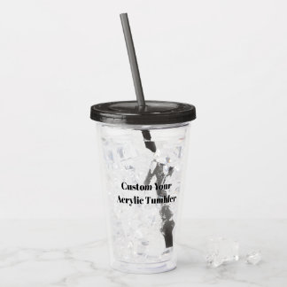 Vaso Acrílico Crea tu propio simple personalizado 16oz,