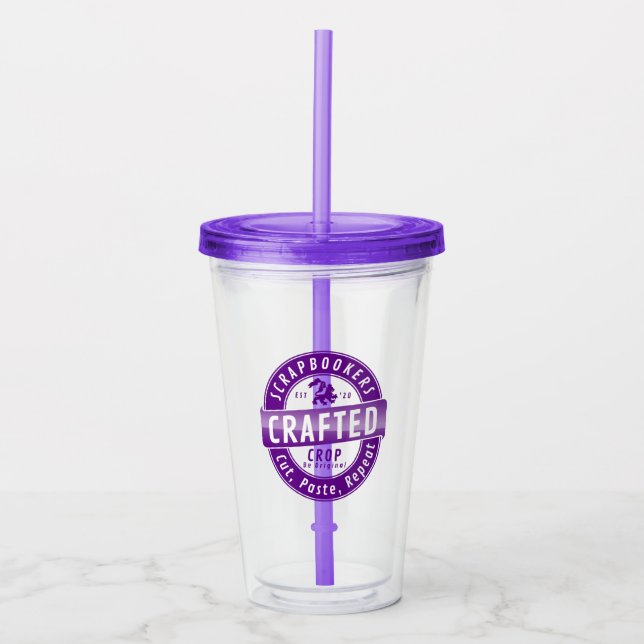 Vaso Acrílico Creador de Álbum de Recortes Cropper  (Anverso)