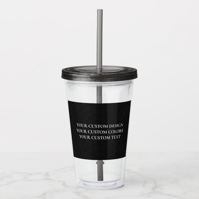Vaso Acrílico Crear su propio personal (Anverso)