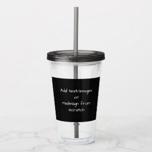 Vaso Acrílico Crear su propio personalizado
