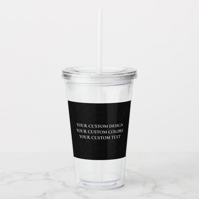 Vaso Acrílico Crear su propio Tumbler Acrílico Personalizado (Anverso)